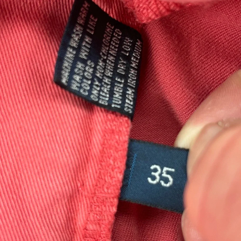 Polo Ralph Lauren Prospect Shorts‎ Mens Size 35 Salmon Pink Casual Cotton